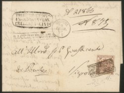 Antichi Stati Italiani - Modena - Governo Provvisorio - Lettera raccomandata spedita da Modena a Vignola