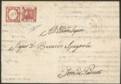 Antichi Stati Italiani - Napoli - Lettera da Teramo 9 giugno 1861