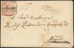 Antichi Stati Italiani - Napoli - Lettera spedita da Melfi per Napoli