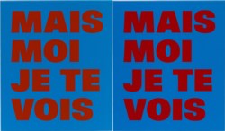 De la cécité, mais/moi/je te/vois