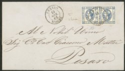 Regno - Vittorio Emanuele II - Coppia del 15 cent litografico (12ca + 12)