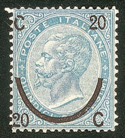 Regno - Vittorio Emanuele II - 1865 - 20 cent su 15 (25 - terzo tipo)