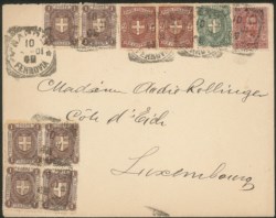 Regno - Umberto I - Bella quadricolore con esemplari di Umberto