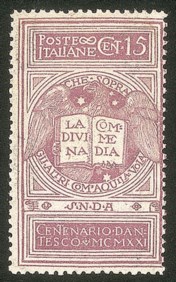 Regno - Vittorio Emanuele III - 1921 - 15 cent Dante (116B)