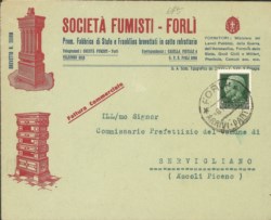 Regno - Vittorio Emanuele III - Busta commerciale affrancata con 25 cent Imperiale (248)