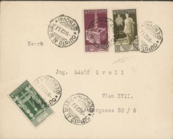 Regno - Vittorio Emanuele III - Lettera per l'Austria da Quinto al Mare 9.12.37