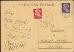 Regno - Luogotenenza - Intero postale da 30 cent Mazzini (C112)