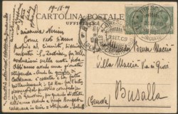 Regno - Posta Aerea - Cartolina I Circuito Aereo Brescia (Longhi 174 + 176 + 181)