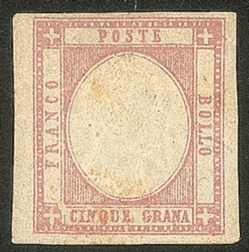 Antichi Stati Italiani - Province Napoletane - 1861 - 5 grana lilla (21c)