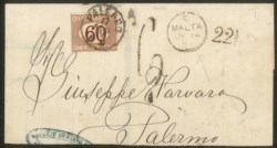 Regno - Segnatasse - Lettera da Malta