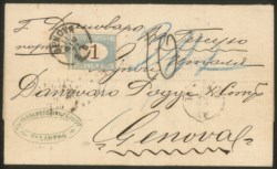 Regno - Segnatasse - Bella lettera da Tapahpta (Russia)