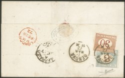 Regno - Segnatasse - Lettera da Valparaiso (Cile) tassata in arrivo a Genova 1.3.72