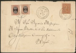 Regno - Segnatasse - Busta affrancata con 20 cent Umberto (39)