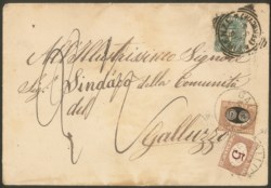 Regno - Segnatasse - Esemplare del 20 cent su 1 cent Mascherina (18b)