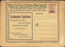 Regno - B.L.P - 20 cent (2) - busta speciale (Lazio 8)