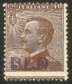 Regno - B.L.P - 1921 - 40 cent (4C - varietà kb)