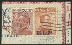 Regno - B.L.P - 20 cent BLP (7) + complementare (127)