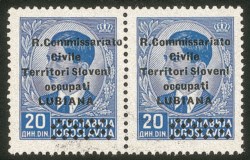 Occupazioni II guerra mondiale - Lubiana - 1941 - 20 din (32a+32)