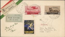 Colonie - Libia - Fiera Campionaria (Aerea 4/7 + complementari) - 4 aerogrammi FDC (8 marzo 1932)