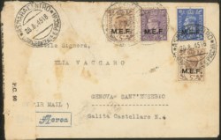 Occupazioni straniere delle colonie - Occupazione Britannica - M.E.F.