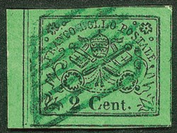 Antichi Stati Italiani - Stato pontificio - 1867 - 2 cent Stemma (13)
