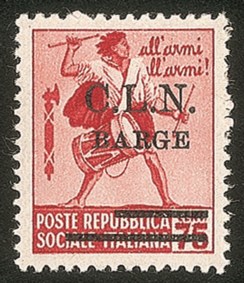 C.L.N. - Barge - 1945 - 75 cent (5 varietà)