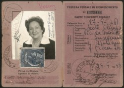 Repubblica - Tessera postale di riconoscimento