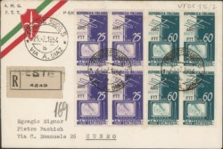 Trieste AMG FTT - 1954 - FDC Televisione soprastampati (196/197)