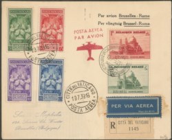 Vaticano - Bruxelles/Secondo Salone Aeronautico 12.7.39 (Longhi 3863)