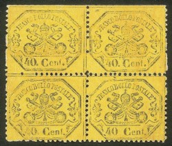 Antichi Stati Italiani - Stato pontificio - 1868 - 40 cent (29 + 29n)