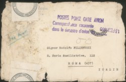Europa e Oltremare - Belgio - 1955 - Bruxelles Leopoldville - aerogramma con timbro posta recuperata