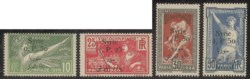 Europa e Oltremare - Siria - 1924 - Olimpiadi Parigi soprastampa in Arabo (254/257)