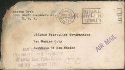 Europa e Oltremare - Stati Uniti D'America - 1951 (23 dicembre) - New York Milano