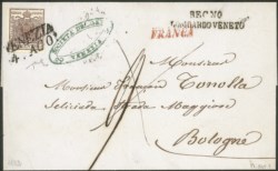 Antichi Stati Italiani - Lombardo Veneto - Lettera affrancata con 30 cent (8)