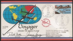 Europa e Oltremare - Stati Uniti D'America - Volo Voyager 1986 - Aerogramma del volo