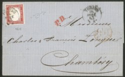 Antichi Stati Italiani - Sardegna - 40 cent rosa carminio (16E)