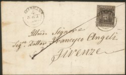 Antichi Stati Italiani - Toscana - Lucignano (CP) 4.9.60 - 10 cent bruno (19)