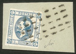 Antichi Stati Italiani - Toscana - 1863 - Camaiore (Pti 11) - frammento con 15 cent Litografico (13)